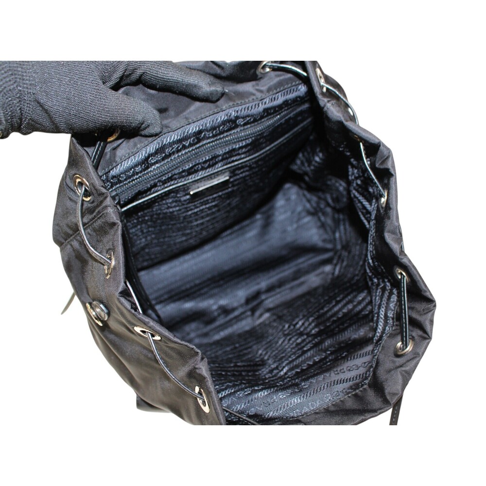 Prada Studded Backpack Black Silver - image 6